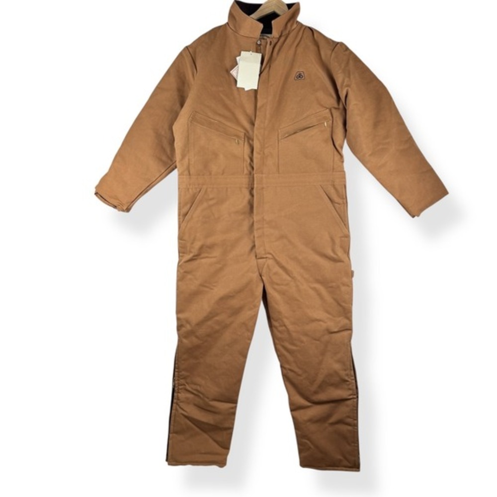 Pella‎ Insulated Duck Canvas Coveralls Size 46 Reg Workwear Utility Mechanic